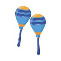 maracas music instrument vector