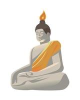 statue of buddha vector