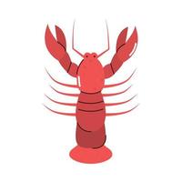 lobster icon isolated vector