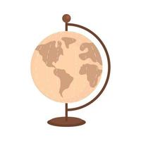 retro world map icon vector