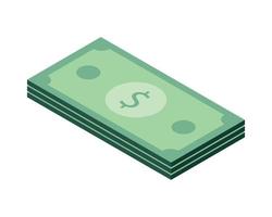 mmoney banknote isometric vector