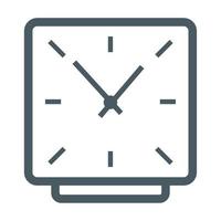 square clock time vector