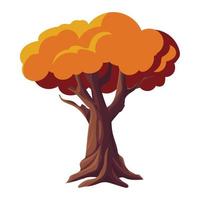 dry tree forest vector