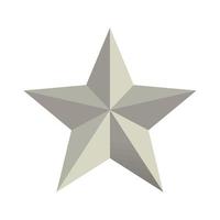 steel star icon vector