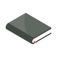 isometric book icon vector