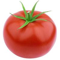 Tomato isolated on white background with clipping path photo