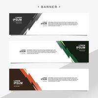 Banner design abstract vector template. Set of banner background isolated vector for print, display, promotion.