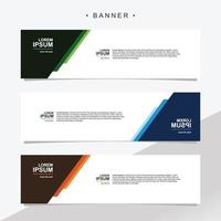 Banner design abstract vector template. Set of banner background isolated vector for print, display, promotion.