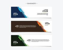 Banner design abstract vector template. Set of banner background isolated vector for print, display, promotion.