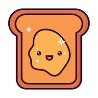 kawaii bread with butter
