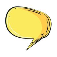 comic speech bubble without text vector