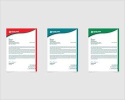 Modern Corporate Letterhead Design Template vector