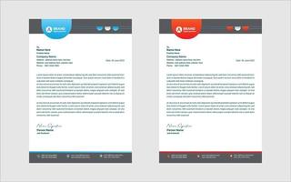 Modern Corporate Letterhead Design Template vector