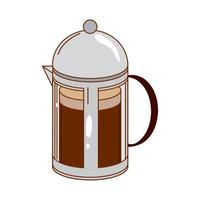 coffee french press vector