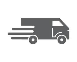 fast delivery truck vector