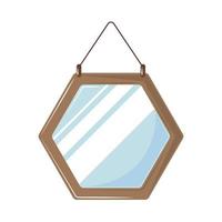 hanging mirror icon vector