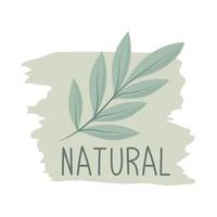 icono de la naturaleza de la hoja vector