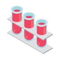 chemcial test tubes vector