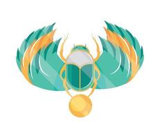 scarab of ancient egypt vector