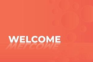 minimalist welcome background vector