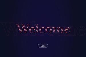 minimalist welcome background vector