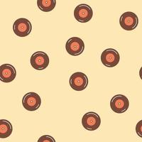 Retro groovy 70s seamless pattern. Flat vector illustration.