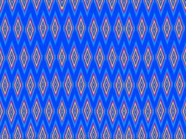 Traditional geometric ethnic embroidered ikat fabric pattern vector