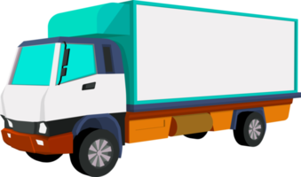 illustration de camion sur fond transparent png