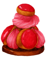 aquarela de padaria de sobremesa png