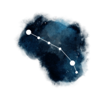 Zodiac sign with watercolor png