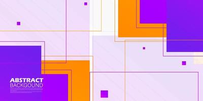 Purple and orange vector background with square lines. Shadow decorative design in simple style with lines. Best design for your ad, poster, banner.Eps10 vector