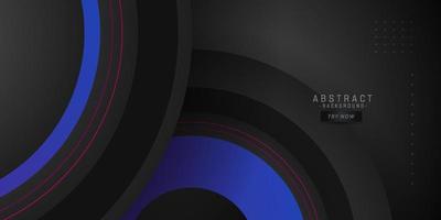 Modern geometry abstract circle background with dark blue background design. Vector Eps 10