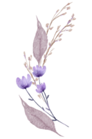 bouquet floreale acquerello dipinto a mano png