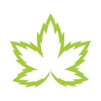 diseño de ilustración de imágenes de logotipo de cannabis vector