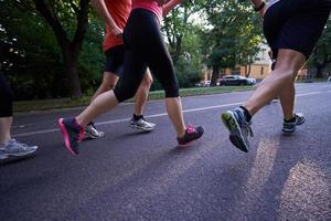 people group jogging photo