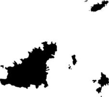 mapa de europa guernsey mapa vectorial.estilo minimalista dibujado a mano. vector