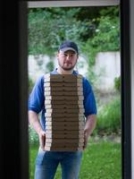 pizza delivery person photo