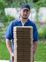 pizza delivery person photo