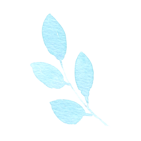 Leaf watercolor hand paint png