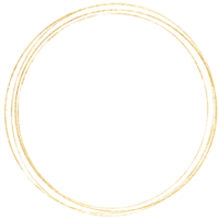 texture et dégradés de cadre de cercle d'or png