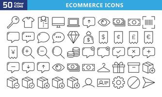 iconos para móviles y web. pictogramas de alta calidad. conjunto de iconos lineales de negocios, médicos, ui y ux, medios, dinero, viajes, etc. vector