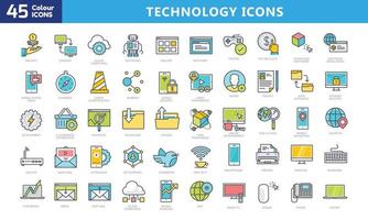 Icons for mobile and web. High quality pictograms. Linear icons set of business, medical, UI and UX, media, money, travel, etc.