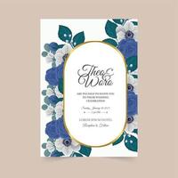 Luxury Wedding invitation floral design card. Wedding ornament concept. Floral poster, invite. Vector decorative greeting card or invitation design background.