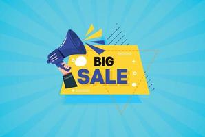 Sale offer discount banner template promotion. Big sale special offer. end of season special offer banner. vector illustration.