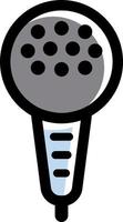 Microphone for recording voices, songs, interviews. vector