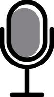 micrófono para grabar voces, canciones, entrevistas. vector