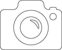 Camera web icon drawn with line. vector