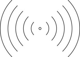 Information transfer web icon drawn by line. vector