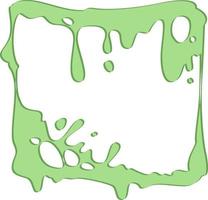 Slime frame decoration for Halloween. vector