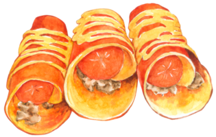 dessert aquarel handverf png